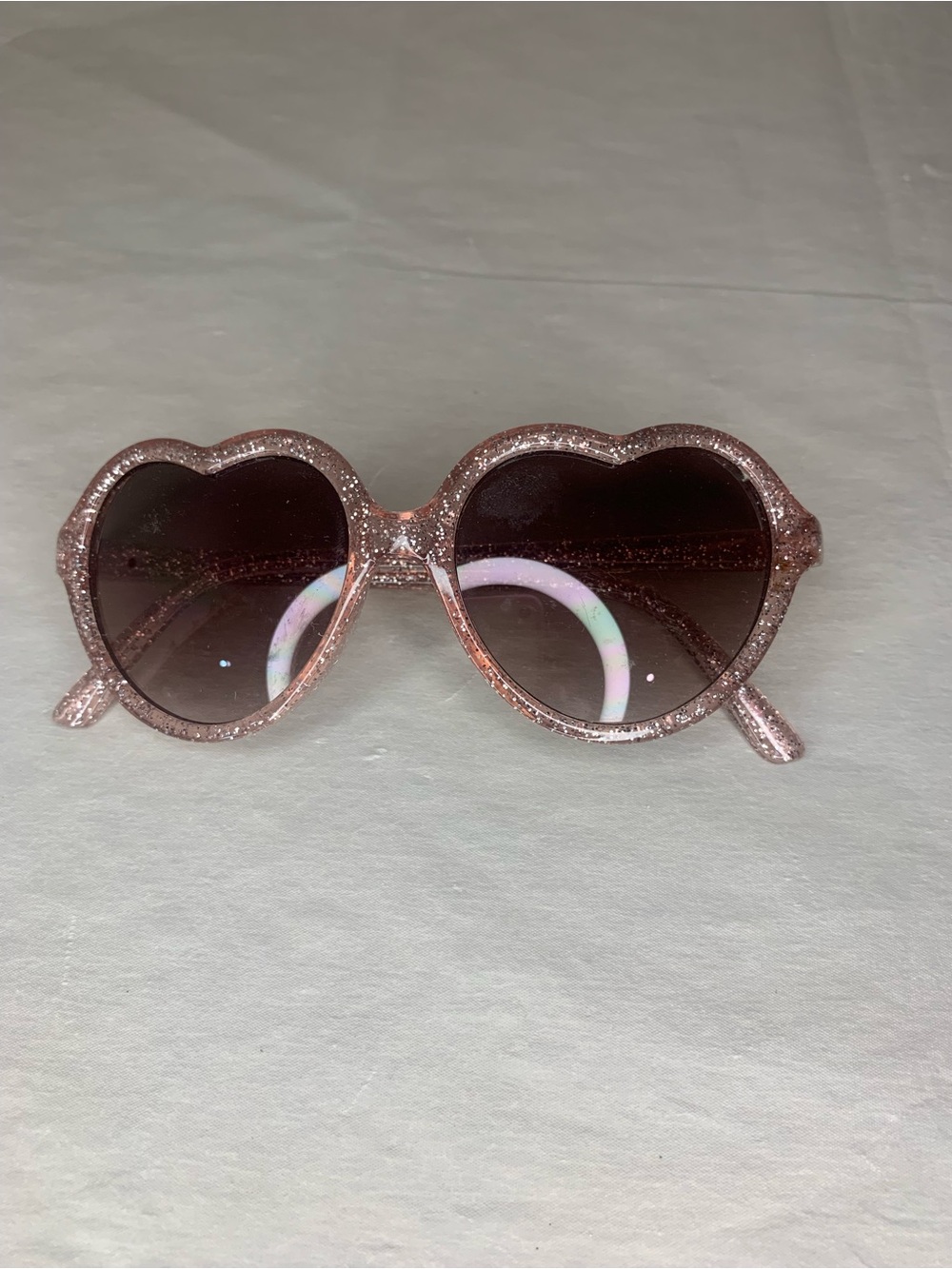 Sparkling Pink Heart Sunglasses for Kids